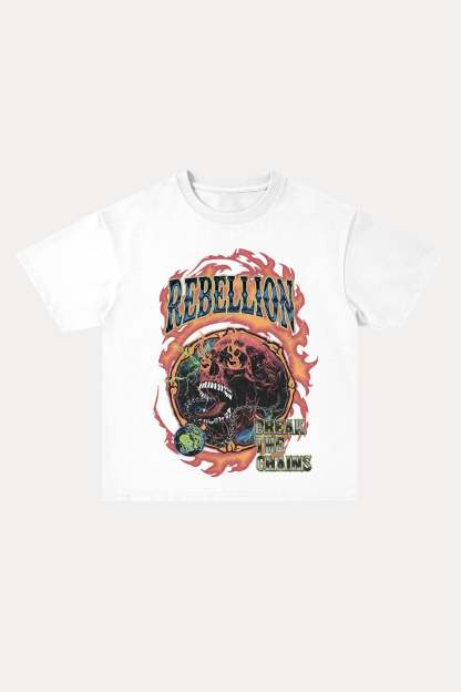 Evilnova Rebellion Cotton Oversize T-Shirt-Evilnova