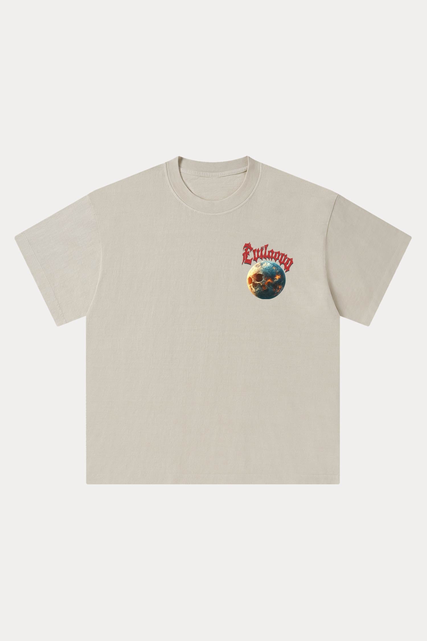 Evilnova Cosmic Explorer Washed Streetwear T-Shirt-Evilnova
