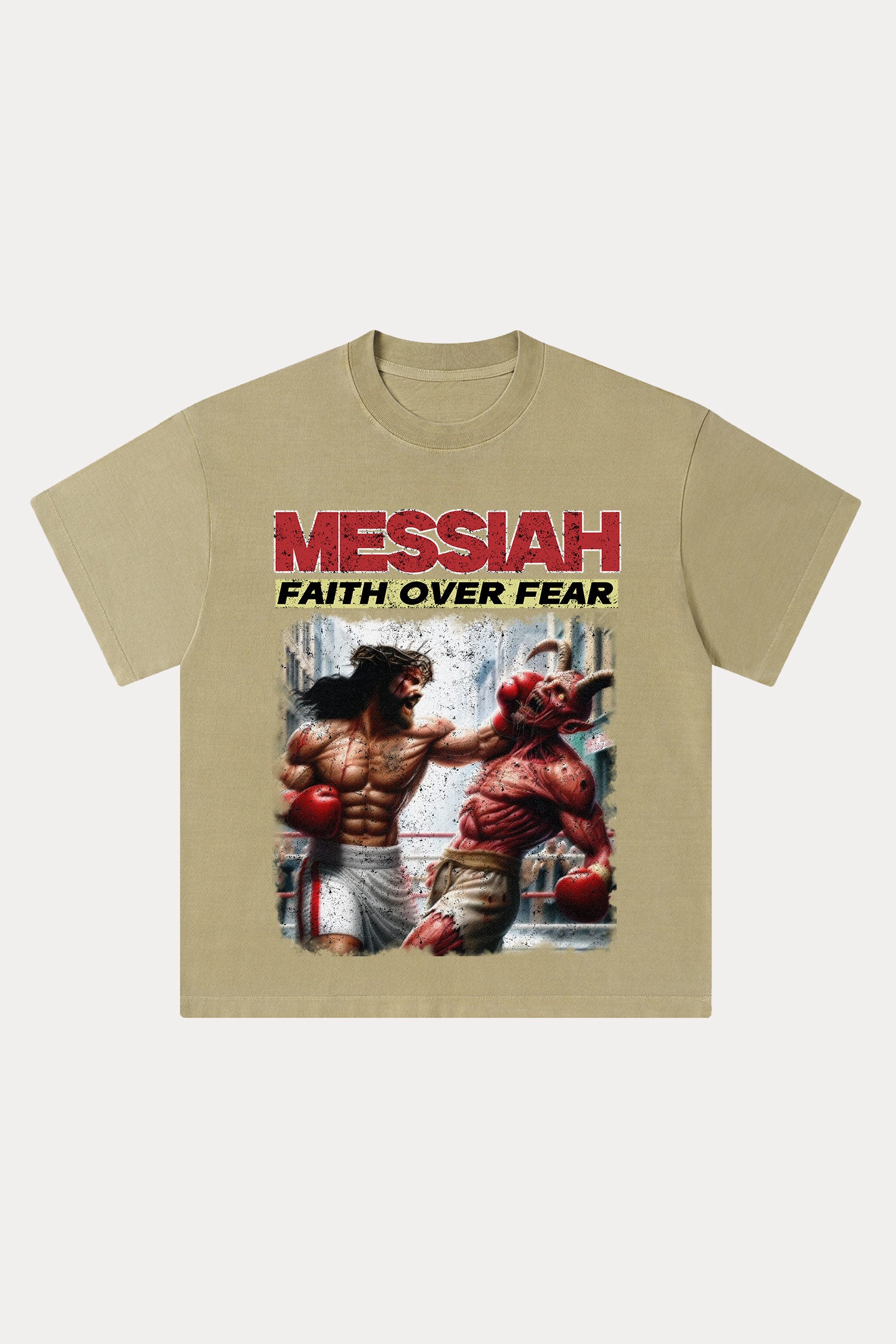 Evilnova Messiah Washed Streetwear T-Shirt-Evilnova