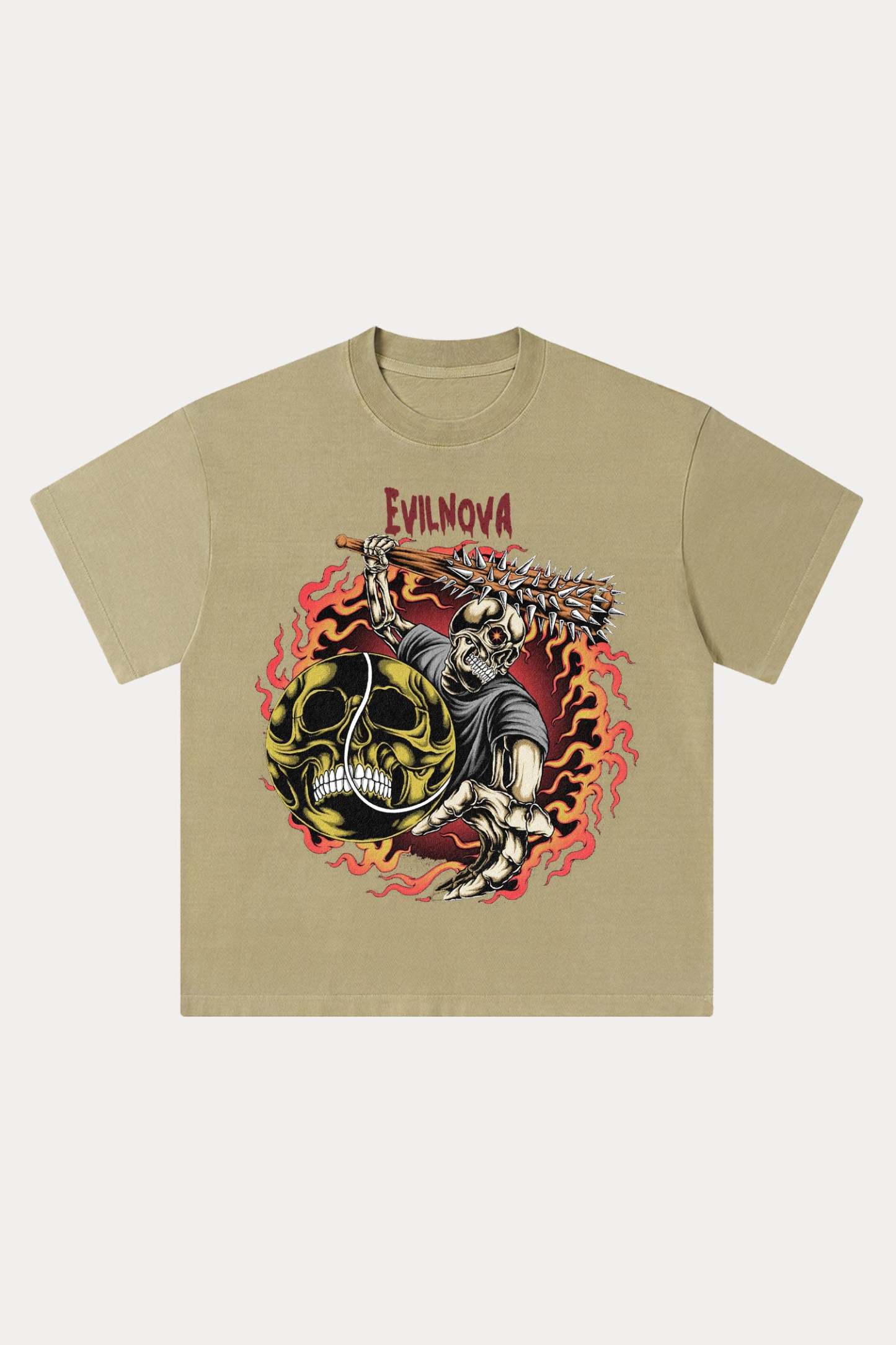 Evilnova Rivalry Washed Streetwear T-Shirt-Evilnova