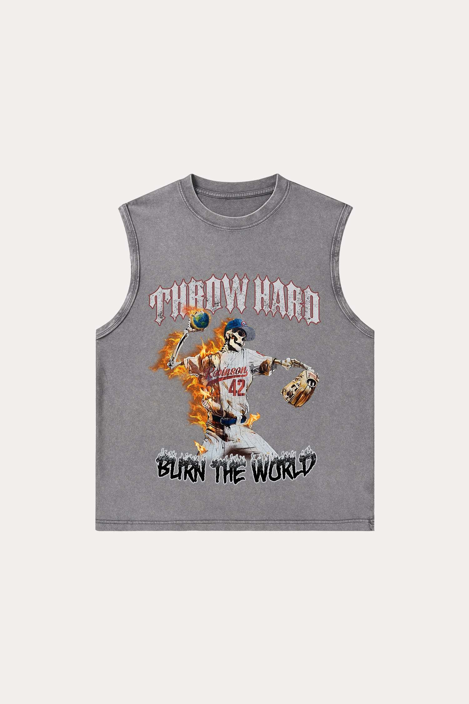 Evilnova Throw Hard Washed Tank Top-Evilnova