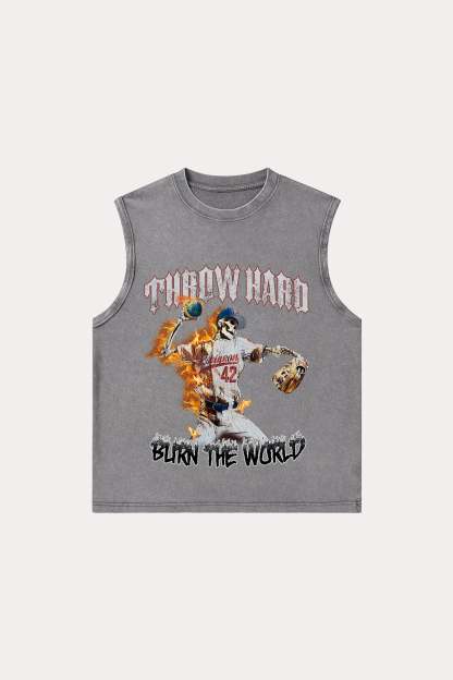 Evilnova Throw Hard Washed Tank Top-Evilnova