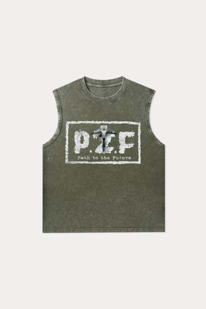 Evilnova P2F Washed Tank Top-Evilnova