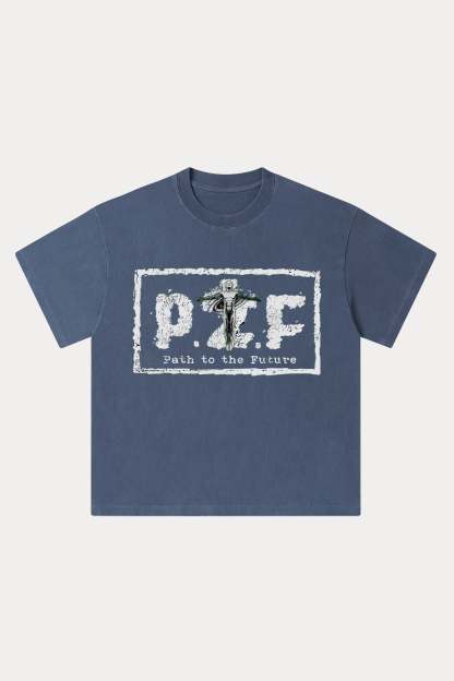 Evilnova P2F Washed Streetwear T-Shirt-Evilnova