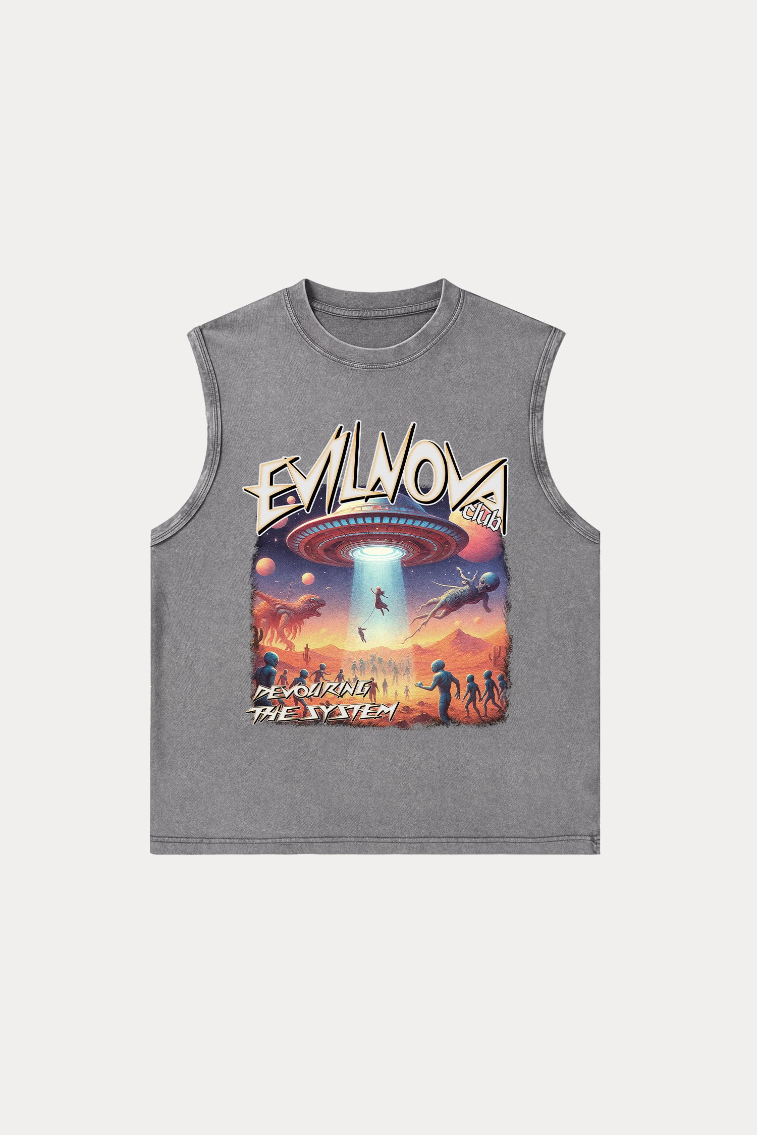 Evilnova Mystery Washed Tank Top-Evilnova