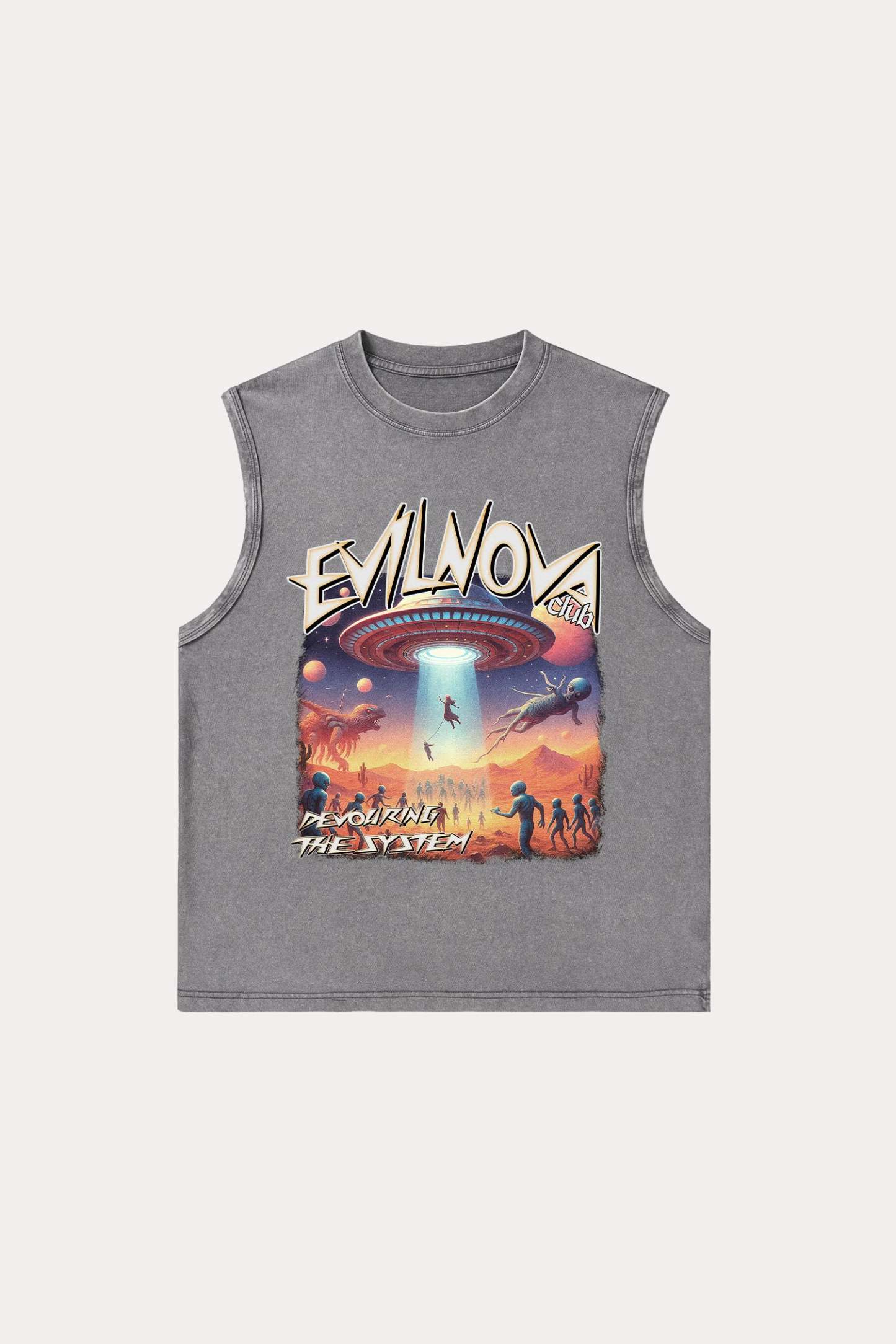 Evilnova Mystery Washed Tank Top-Evilnova