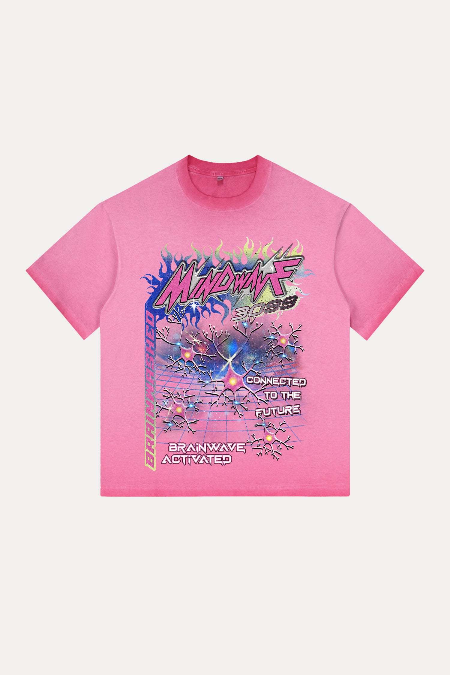 Evilnova Mindwave Gradient Washed T-Shirt-Evilnova