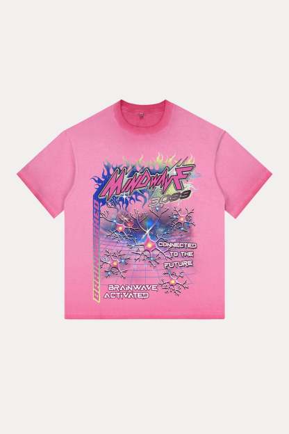 Evilnova Mindwave Gradient Washed T-Shirt-Evilnova