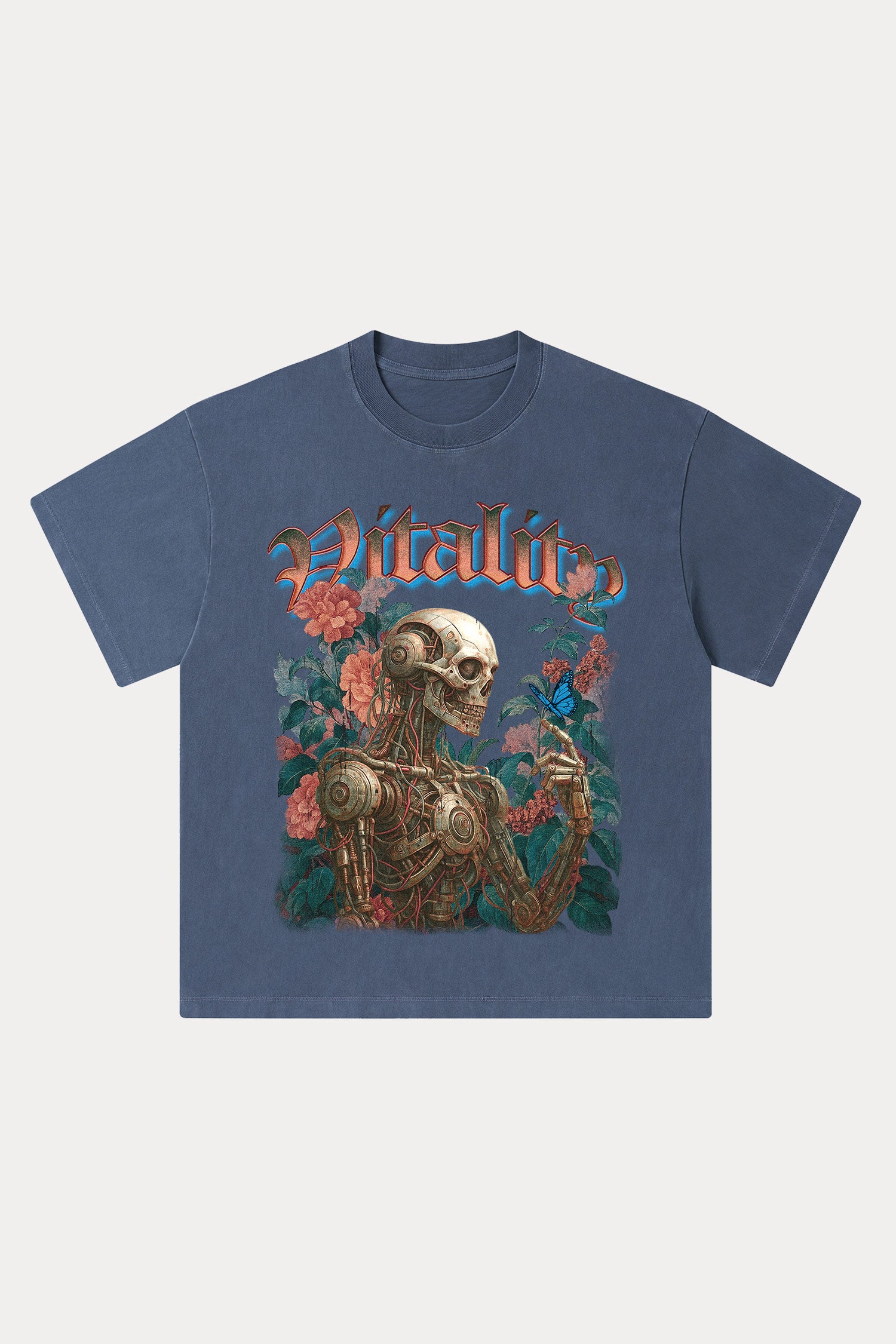 Evilnova Vitality Washed Streetwear T-Shirt-Evilnova