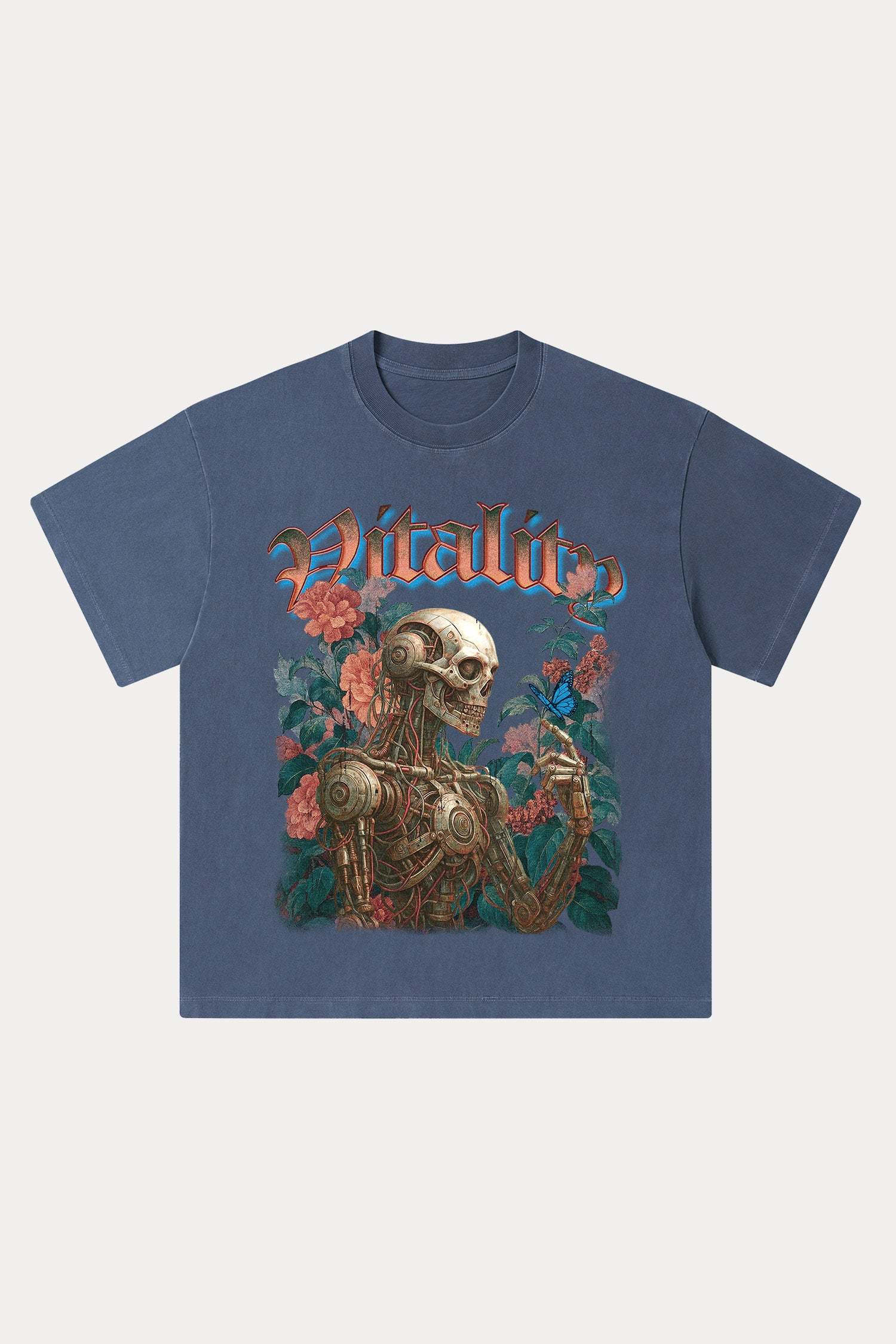 Evilnova Vitality Washed Streetwear T-Shirt-Evilnova