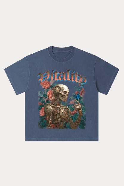 Evilnova Vitality Washed Streetwear T-Shirt-Evilnova