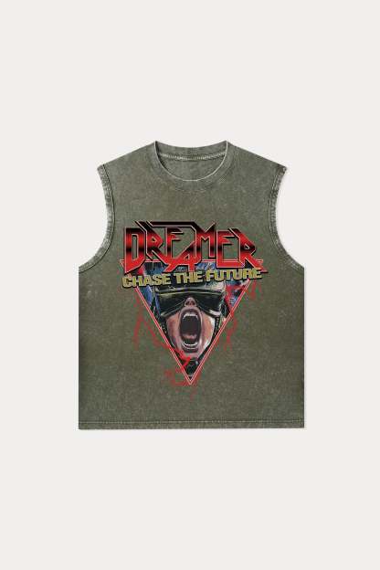 Evilnova Dreamer Washed Tank Top-Evilnova