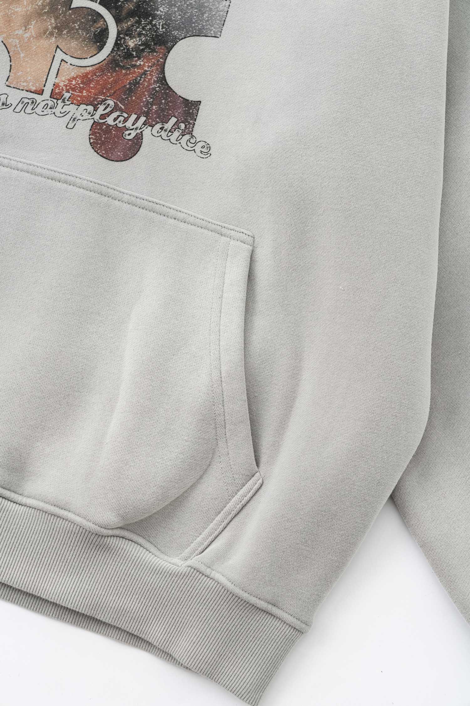 Evilnova God Does Not Play Dice Washed Streetwear Hoodie