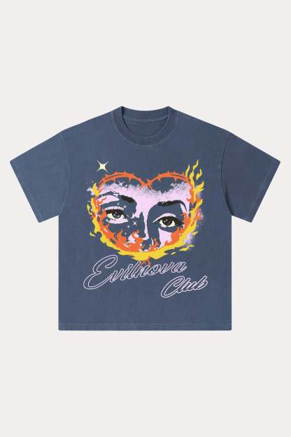 Evilnova Ignite Washed Streetwear T-Shirt-Evilnova