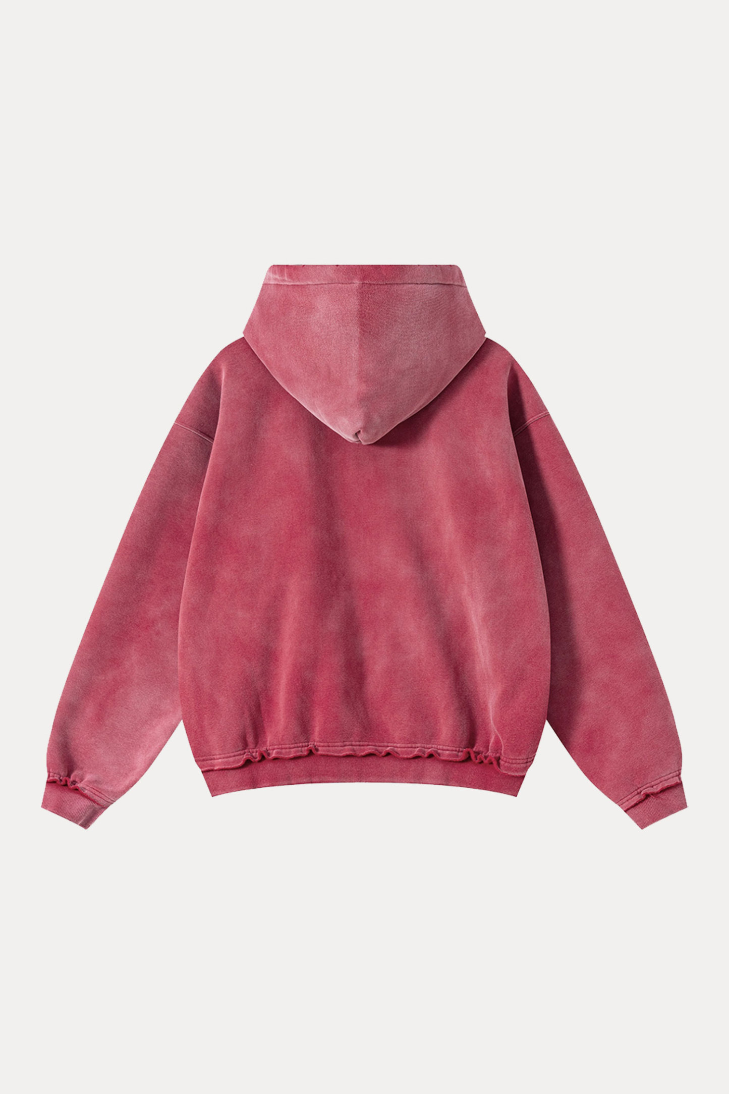 Evilnova BIKINI BOTTOM Distressed Washed Zipper Hoodie