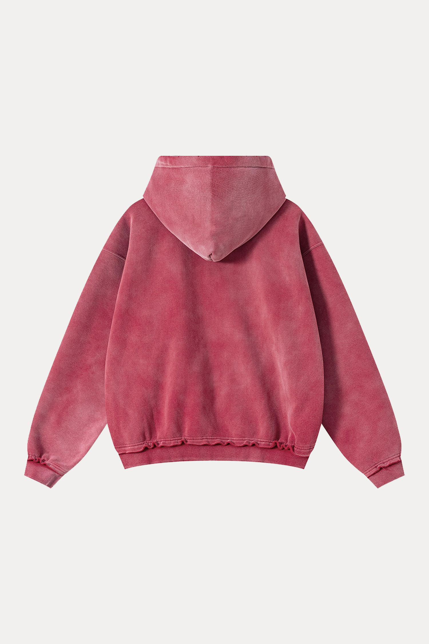 Evilnova BIKINI BOTTOM Distressed Washed Zipper Hoodie