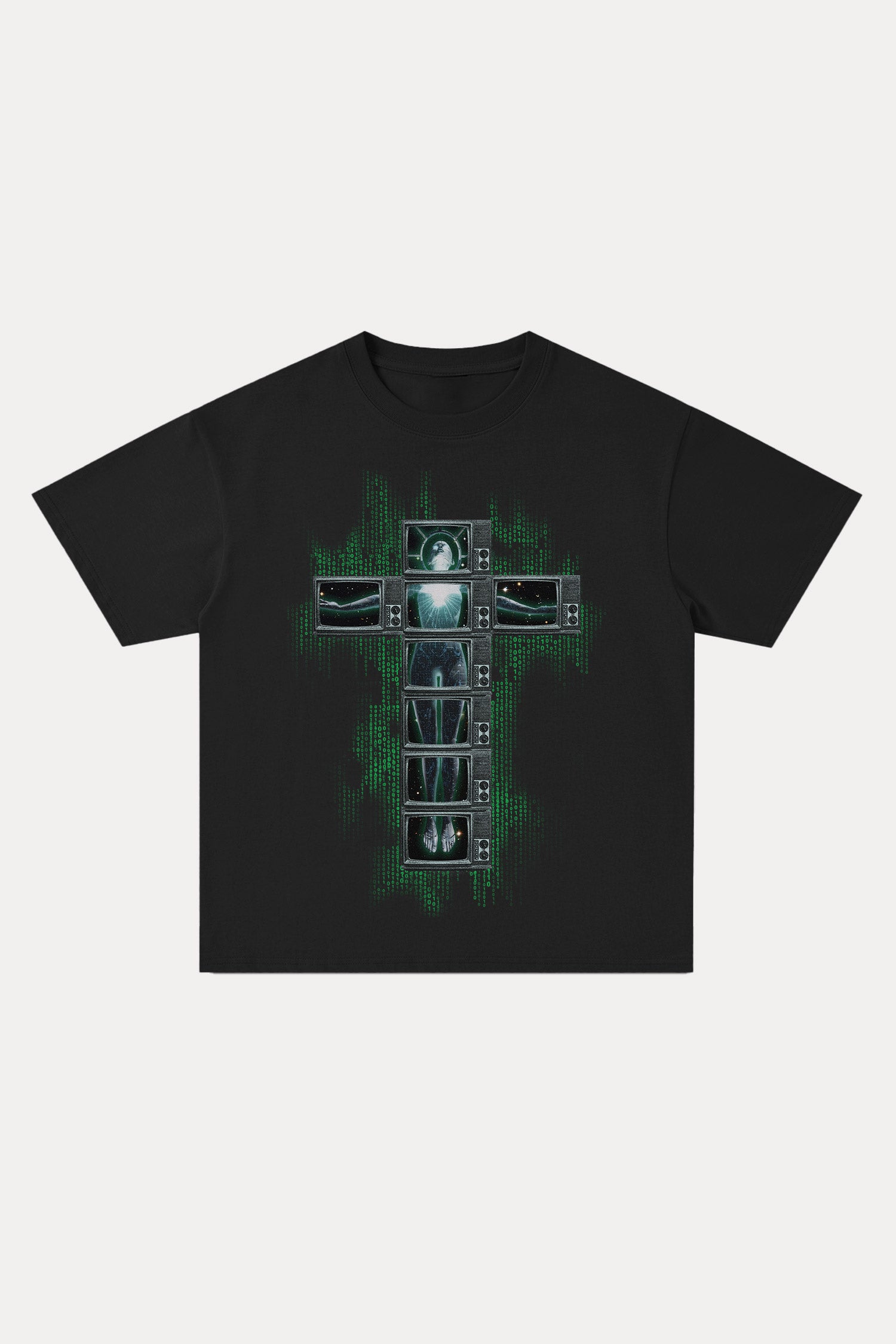 Evilnova Future Cross Cotton Oversize T-Shirt-Evilnova