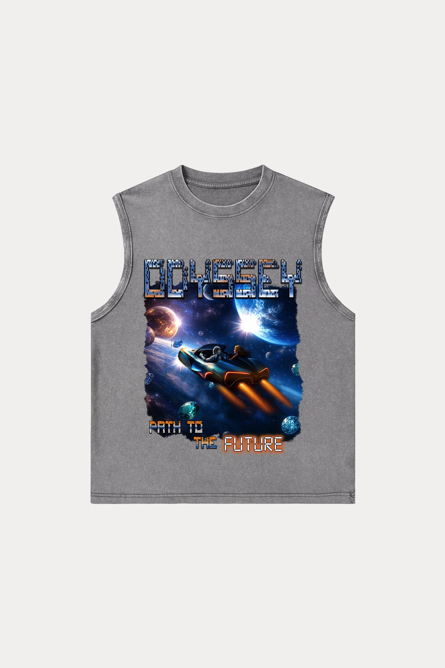 Evilnova Odyssey Washed Tank Top-Evilnova