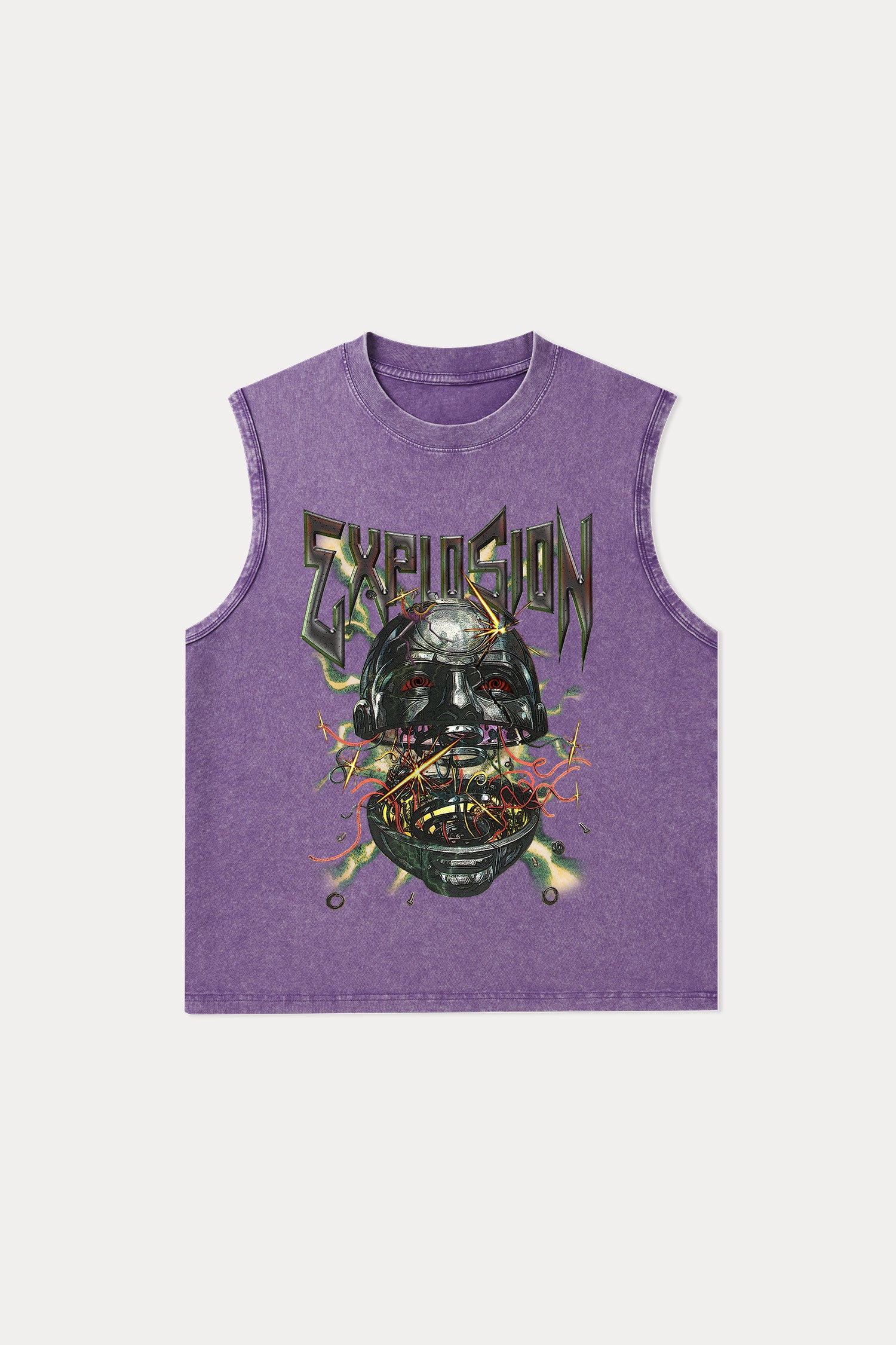 Evilnova Explosion Washed Tank Top-Evilnova