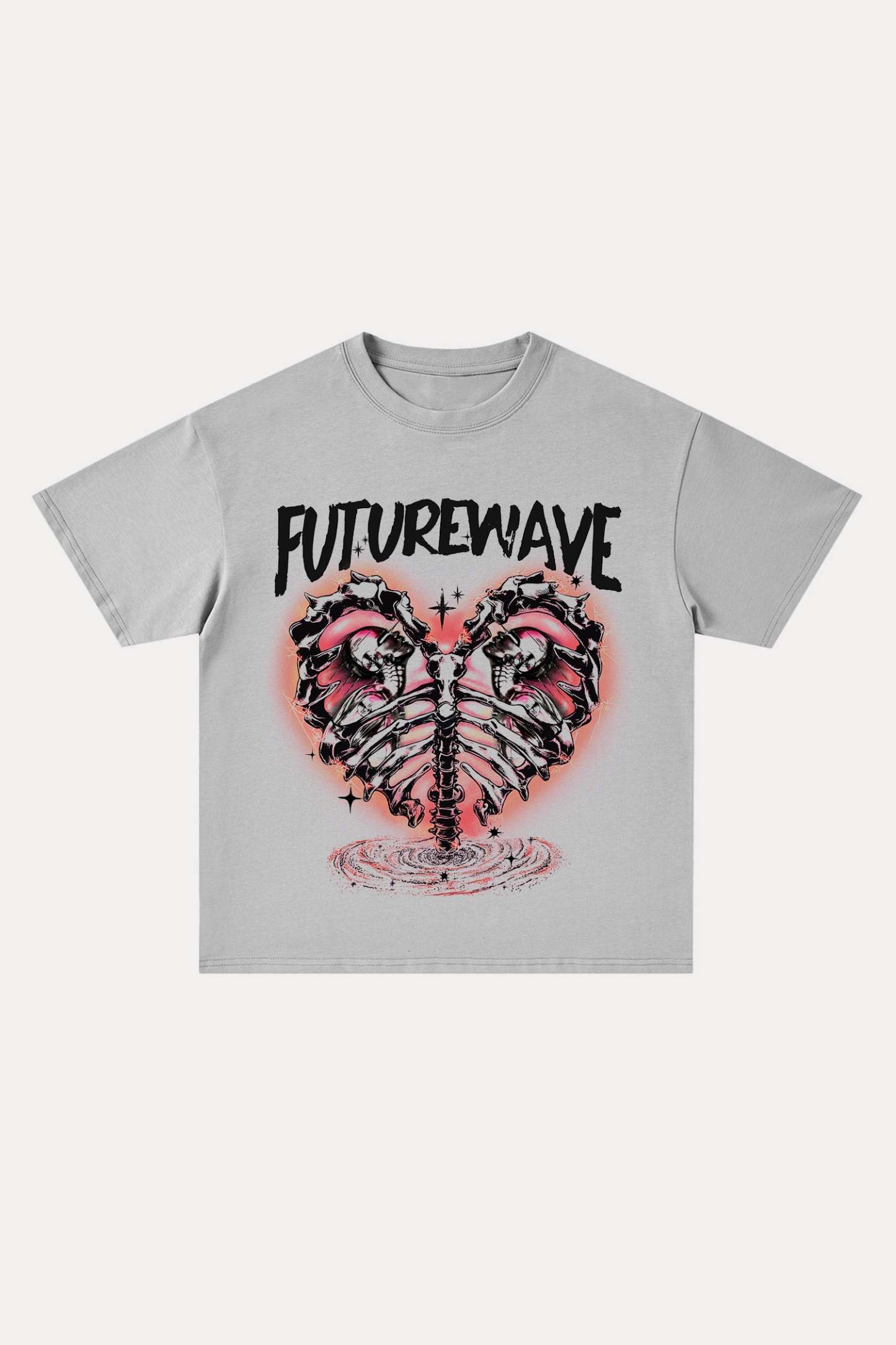 Evilnova Futurewave Cotton Oversize T-Shirt-Evilnova