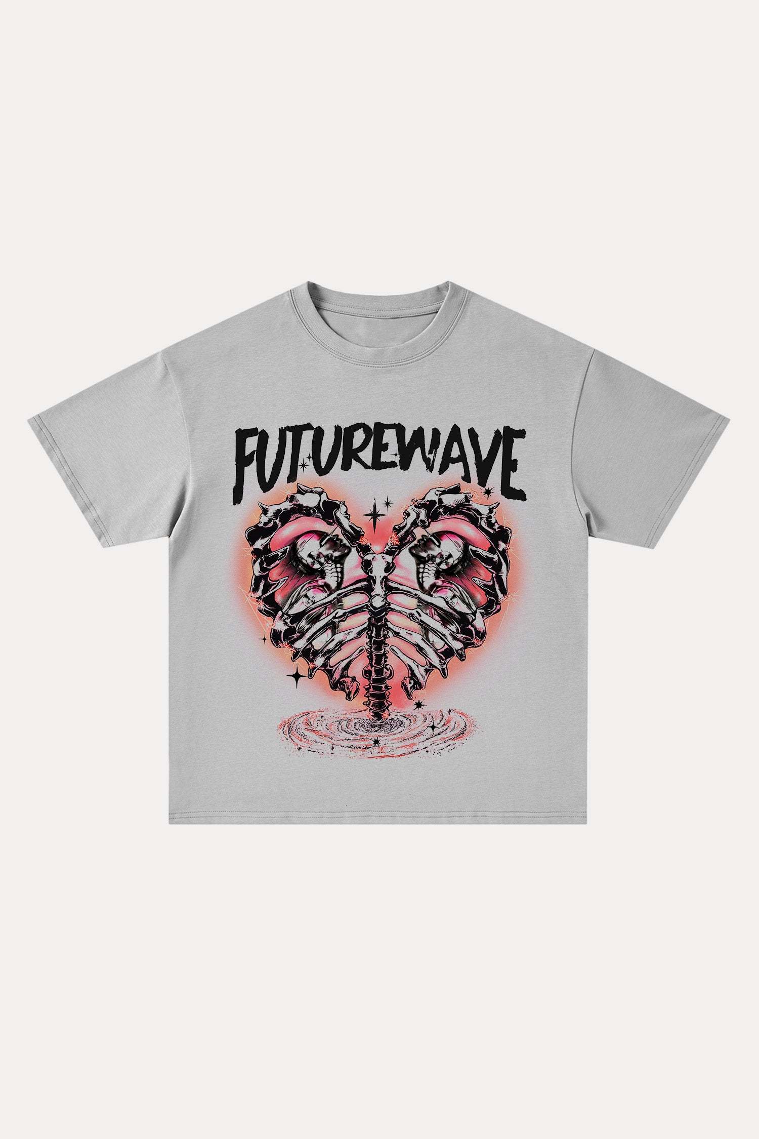 Evilnova Futurewave Cotton Oversize T-Shirt-Evilnova