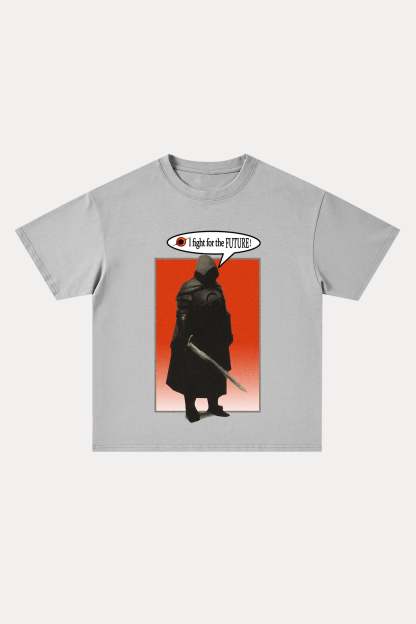 Evilnova Black Hole Knight Cotton Oversize T-Shirt-Evilnova