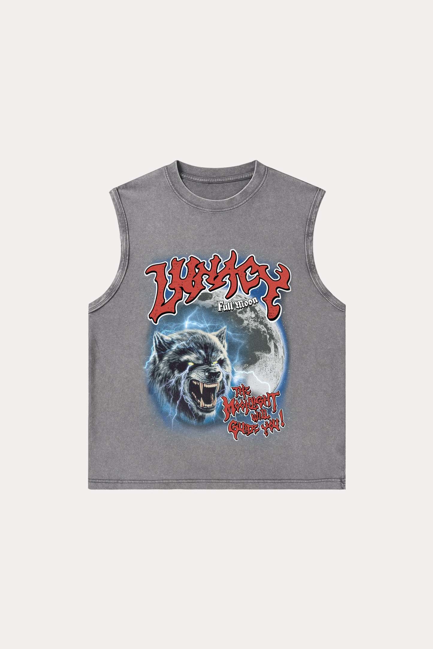 Evilnova Lunacy Washed Tank Top-Evilnova