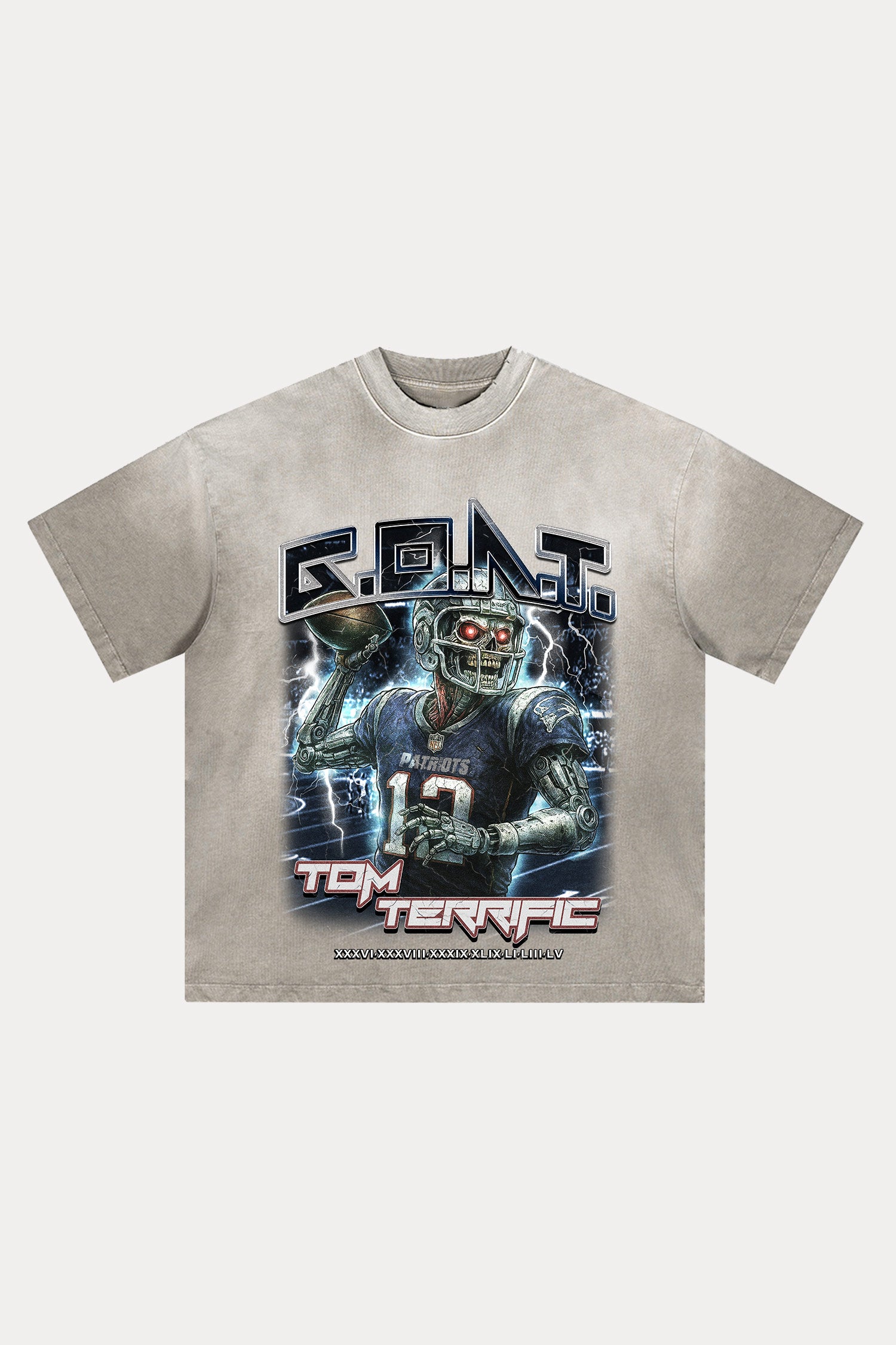 Evilnova Goat Distressed Washed T-Shirt-Evilnova