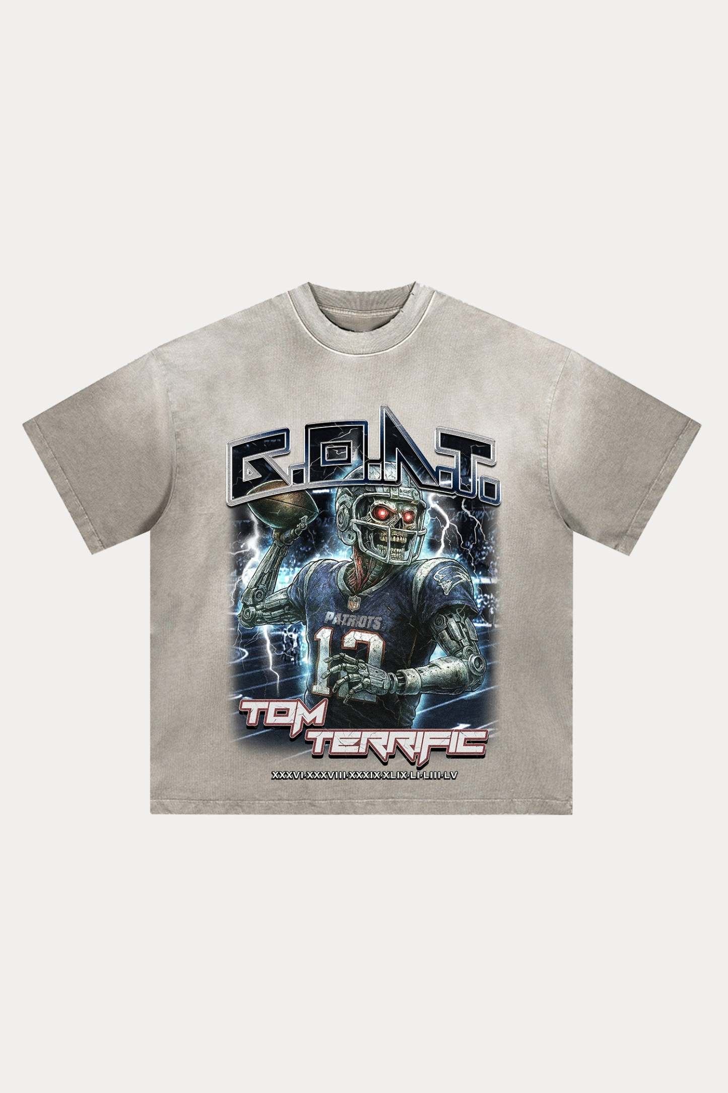 Evilnova Goat Distressed Washed T-Shirt-Evilnova