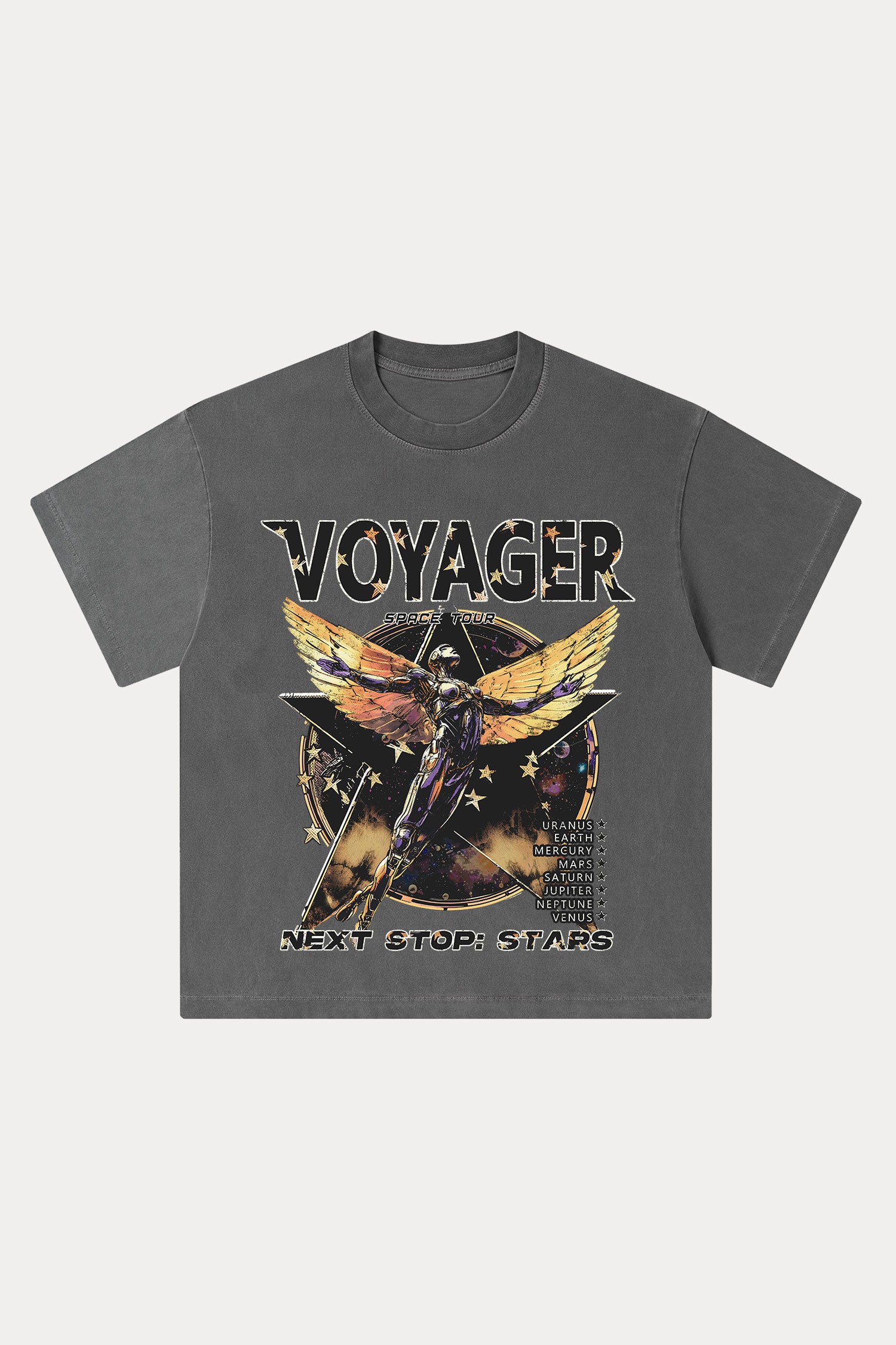 Evilnova Voyager Washed Streetwear T-Shirt-Evilnova