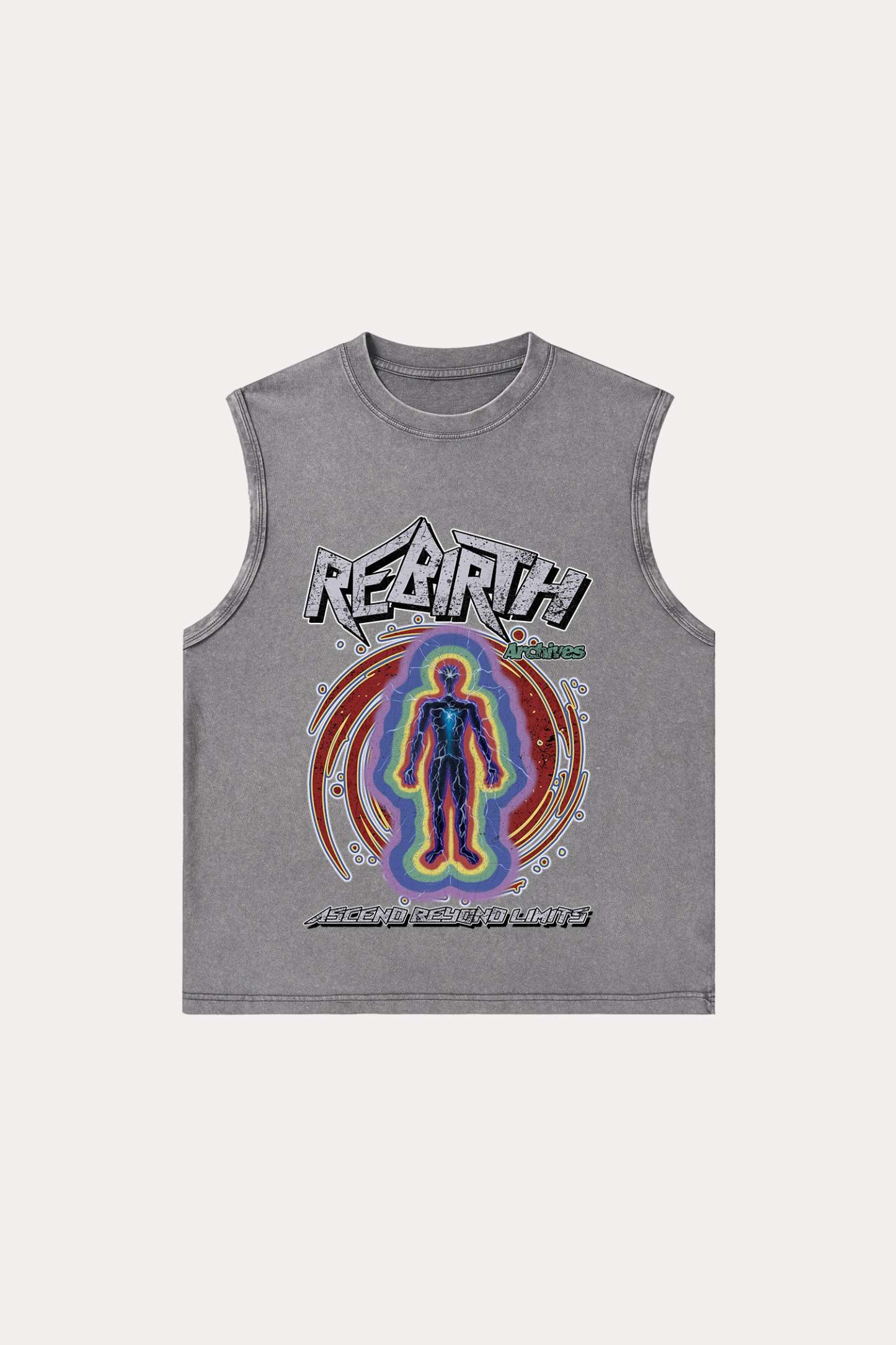 Evilnova Rebirth Washed Tank Top-Evilnova