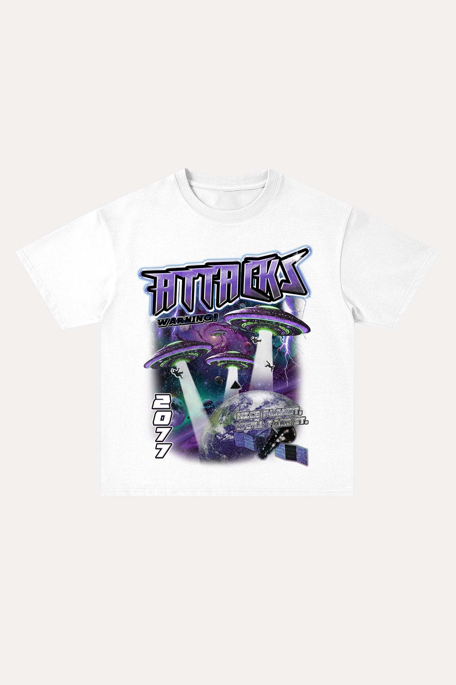 Evilnova Attacks Cotton Oversize T-Shirt-Evilnova