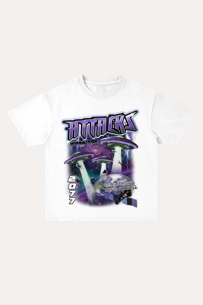 Evilnova Attacks Cotton Oversize T-Shirt-Evilnova