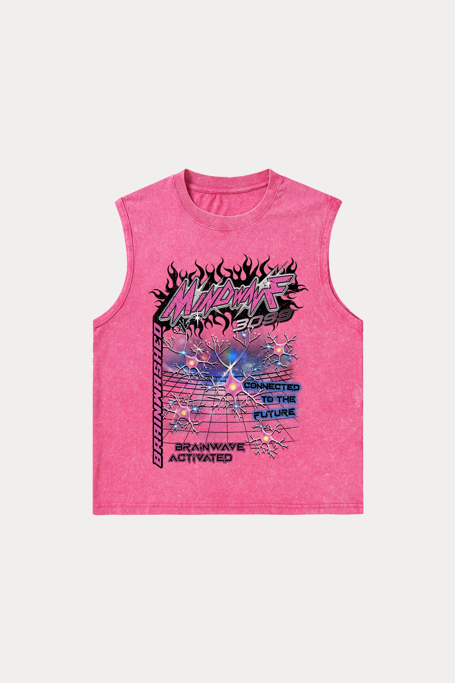 Evilnova Mindwave Washed Tank Top-Evilnova