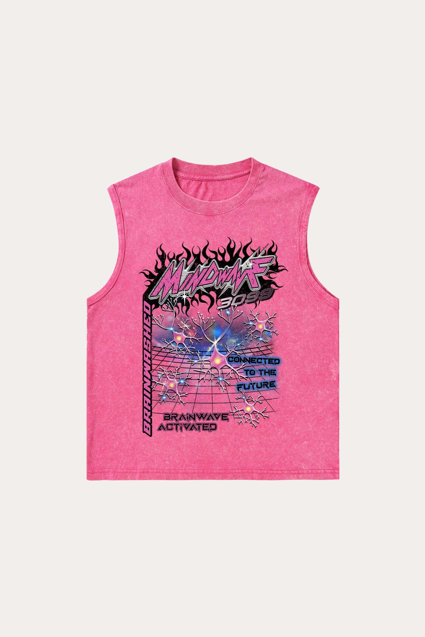 Evilnova Mindwave Washed Tank Top-Evilnova