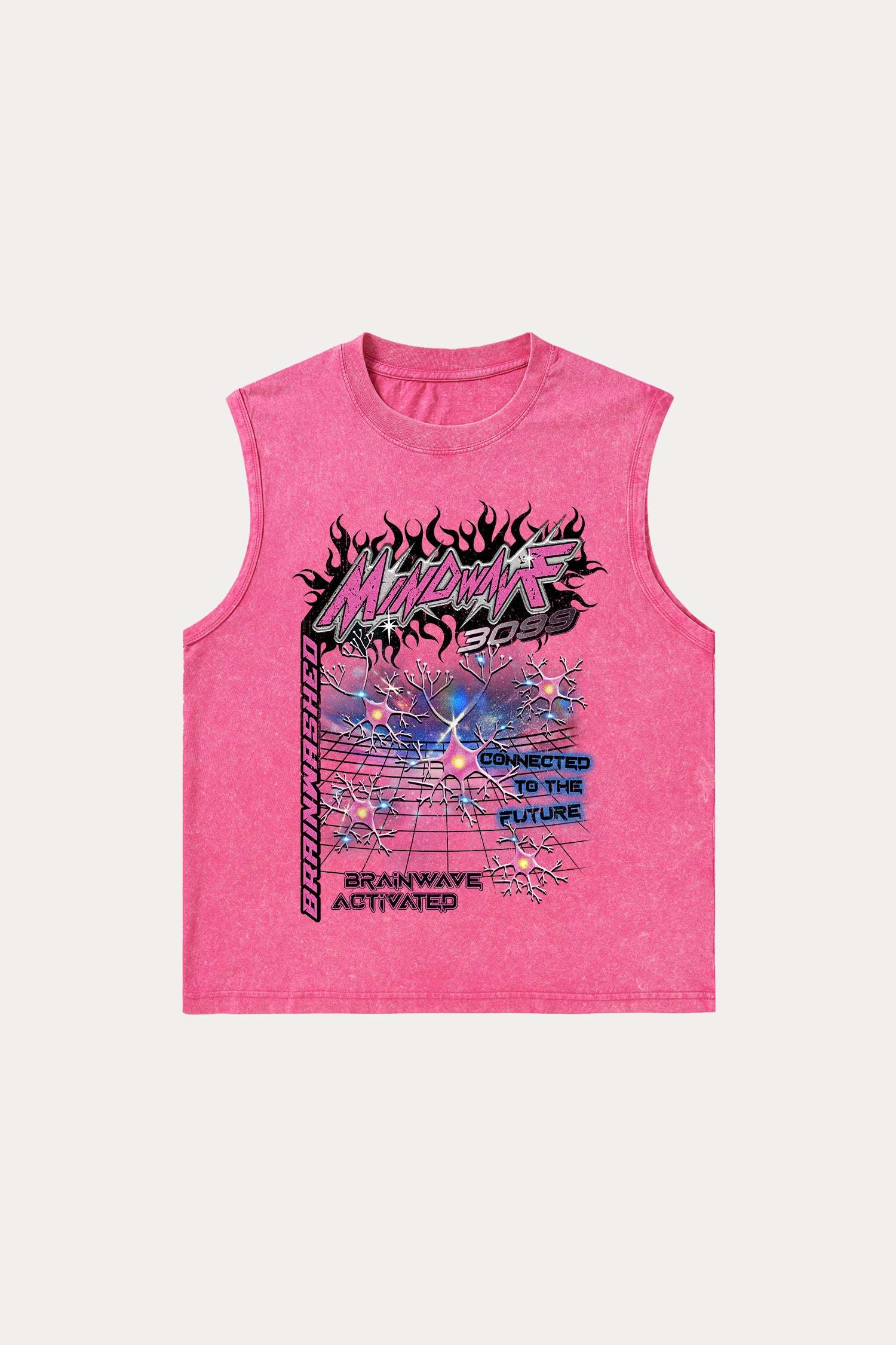 Evilnova Mindwave Washed Tank Top-Evilnova