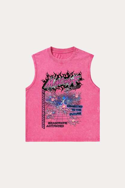 Evilnova Mindwave Washed Tank Top-Evilnova