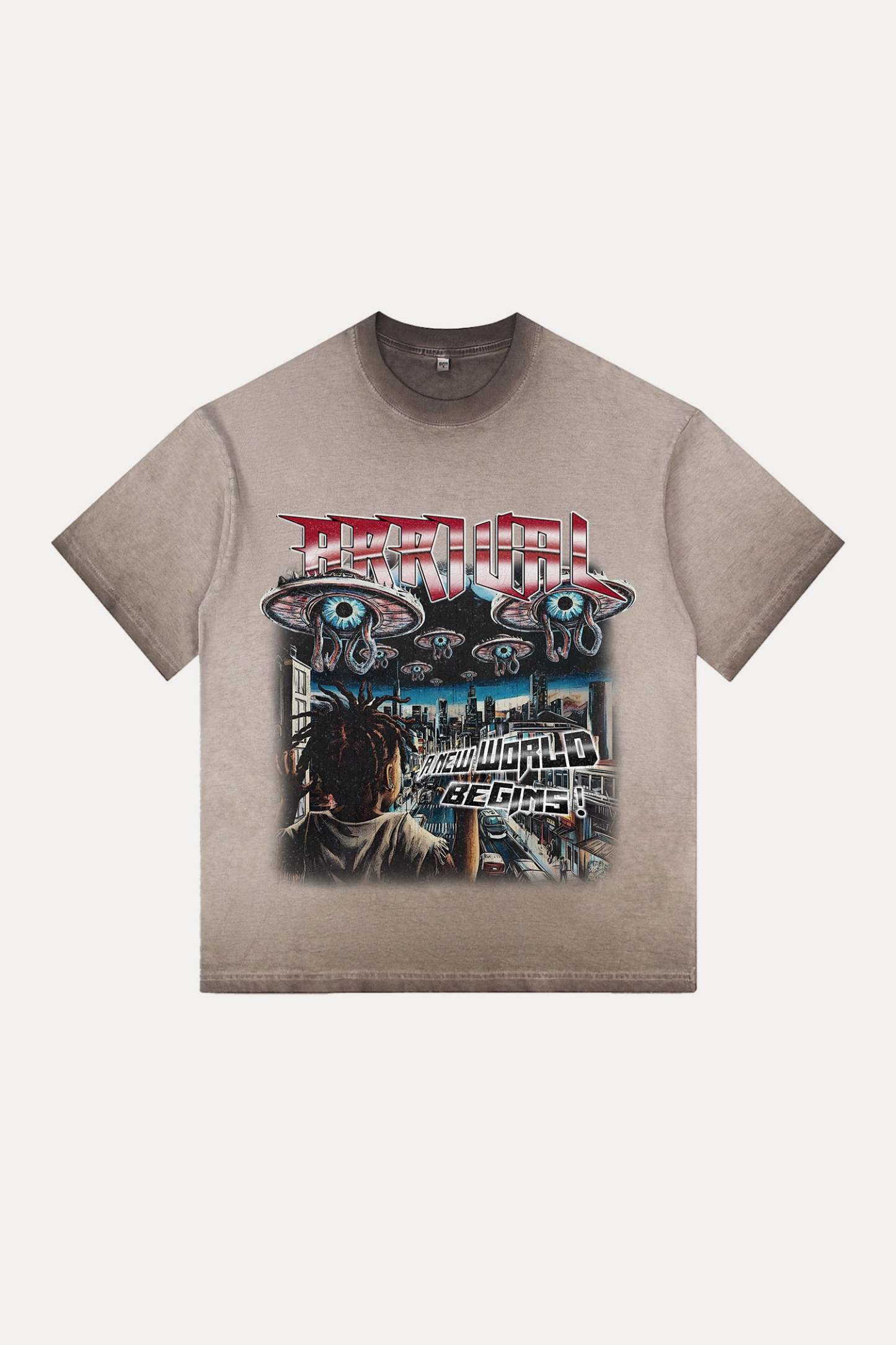 Evilnova Arrival Gradient Washed T-Shirt-Evilnova