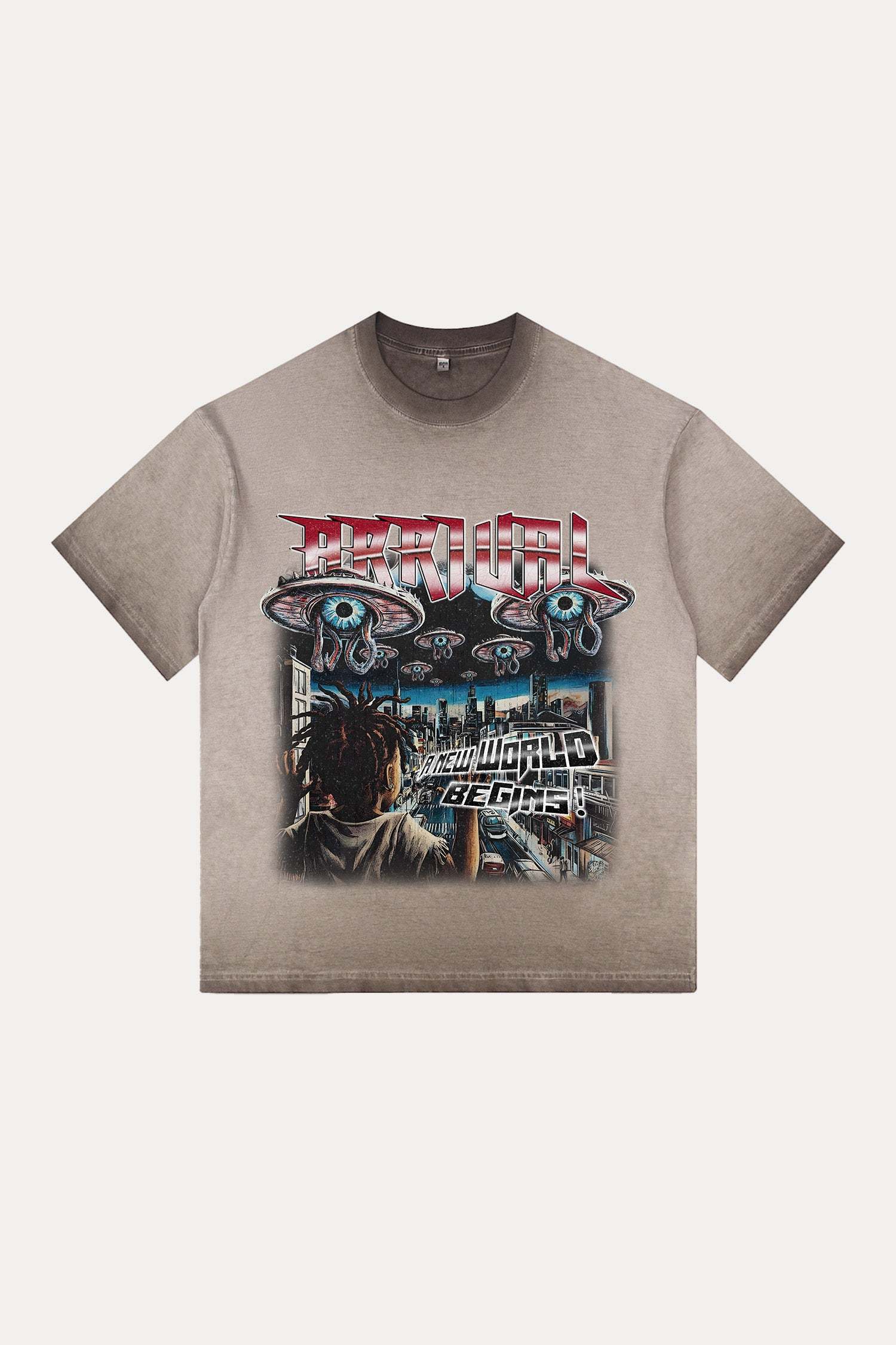 Evilnova Arrival Gradient Washed T-Shirt-Evilnova