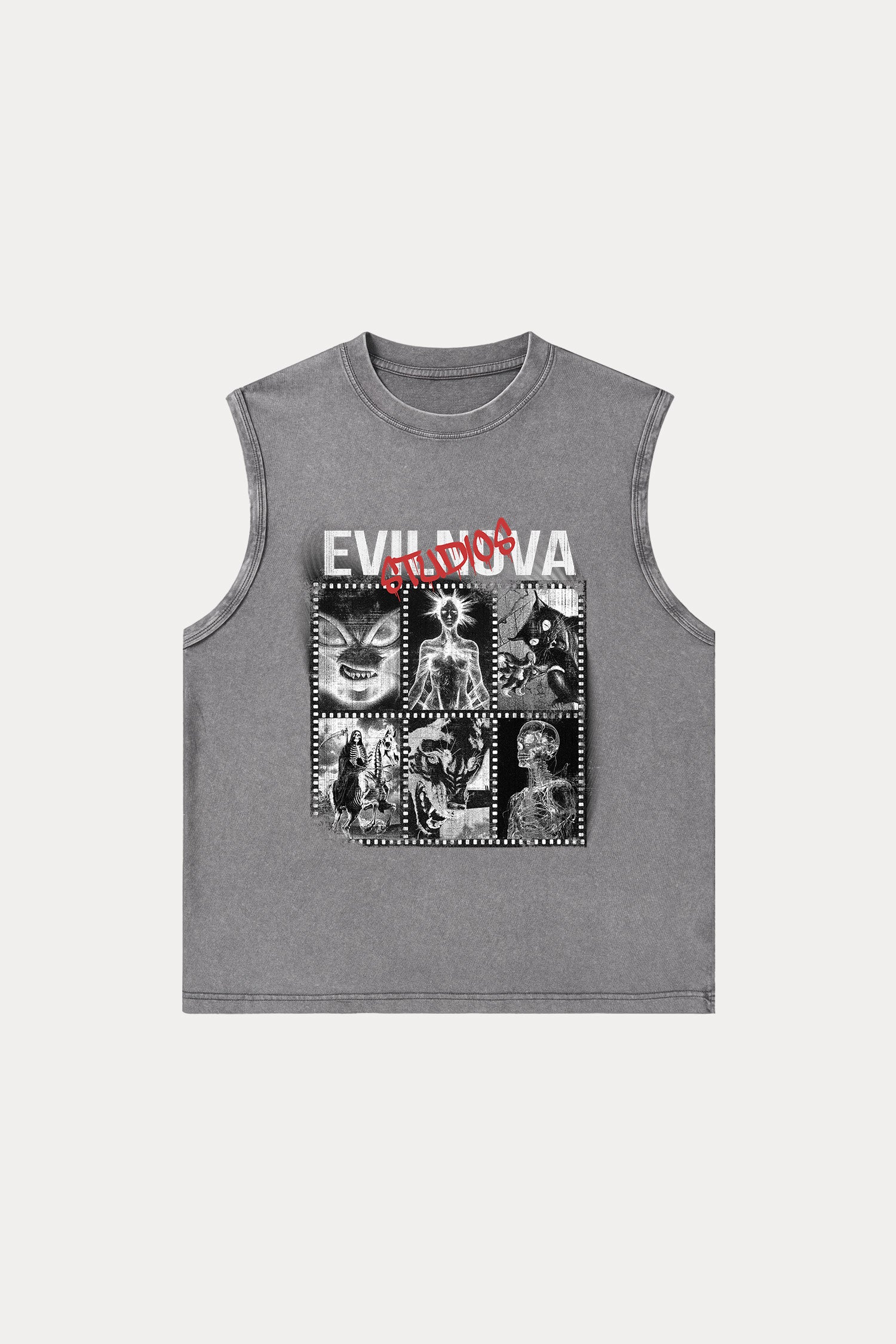 Evilnova  Evilnova Studios Washed Tank Top-Evilnova