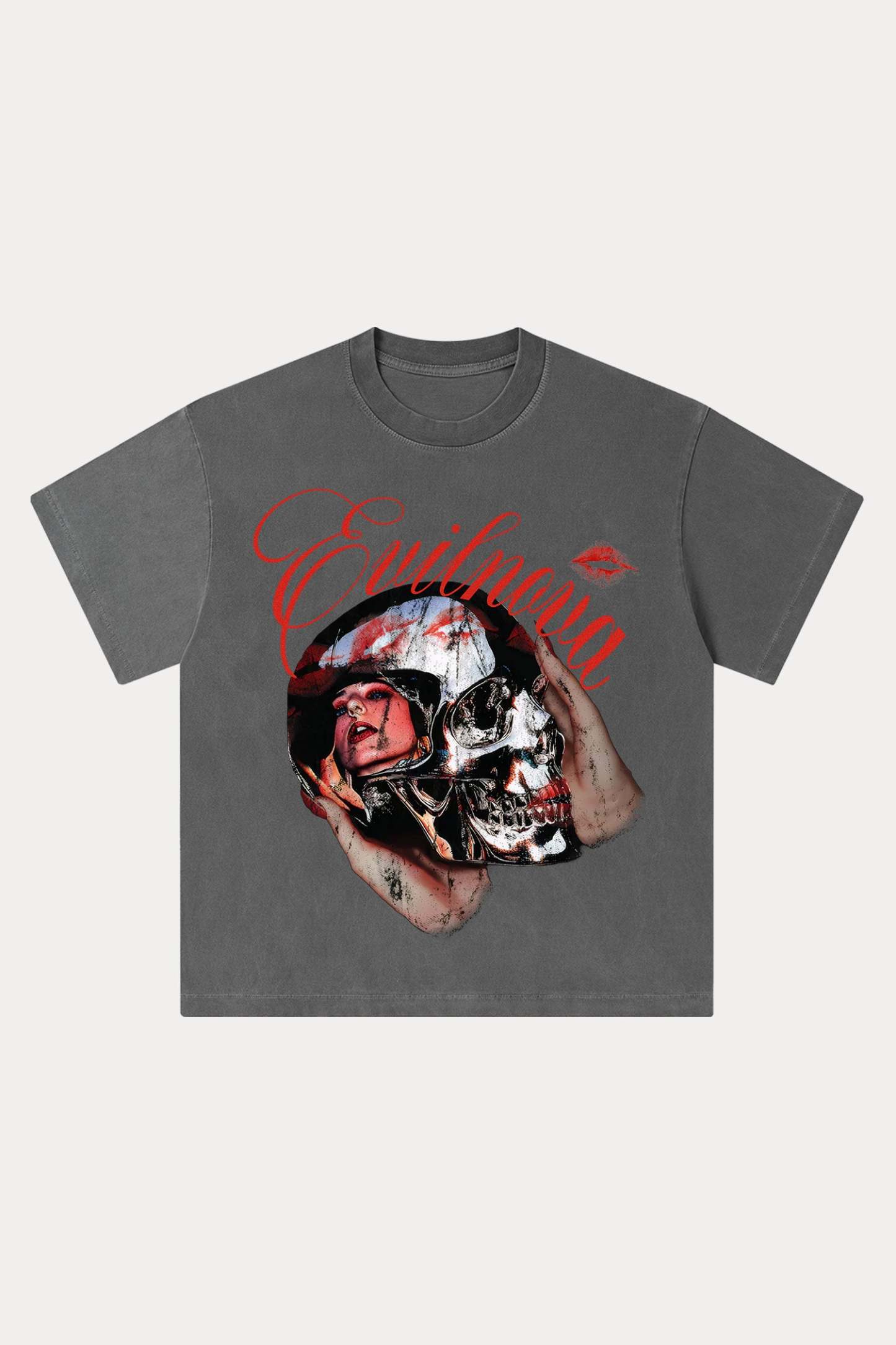 Evilnova Reflections Washed Streetwear T-Shirt-Evilnova