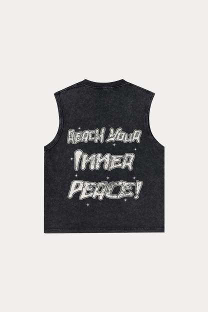 Evilnova Meditation Washed Tank Top-Evilnova