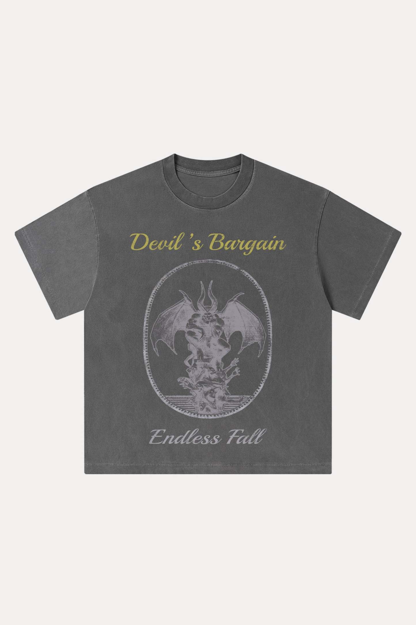 Evilnova Devil's Bargain Washed Streetwear T-Shirt-Evilnova