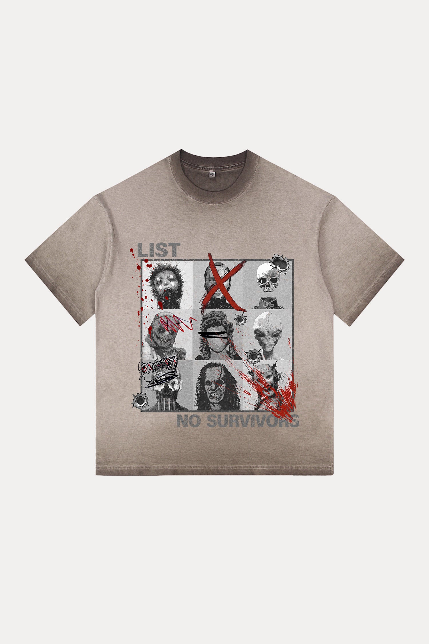 Evilnova Kill List Gradient Washed T-Shirt-Evilnova