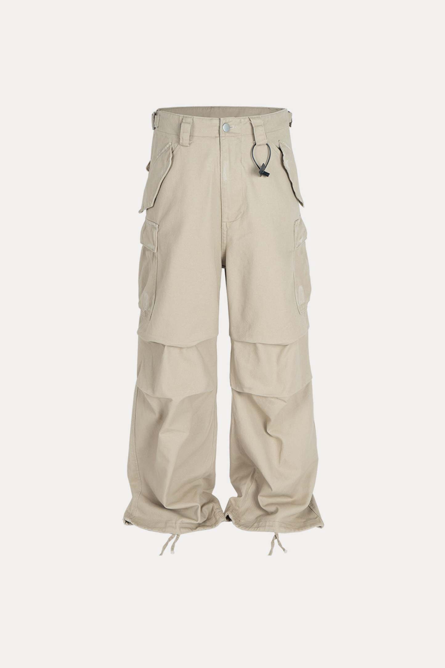 Evilnova Apricot Multi-Pocket Baggy Cargo Pants-Evilnova