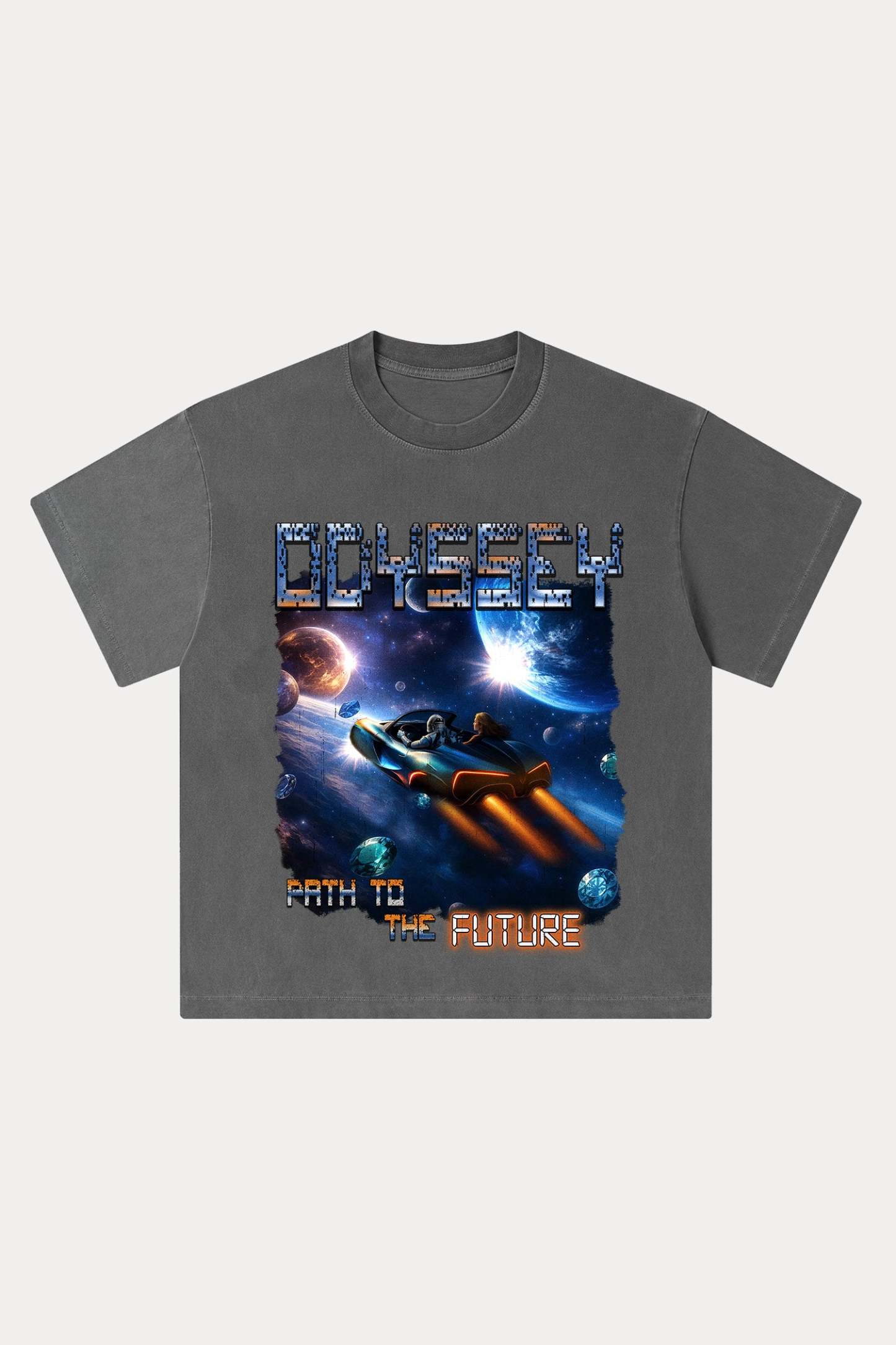 Evilnova Odyssey Washed Streetwear T-Shirt-Evilnova