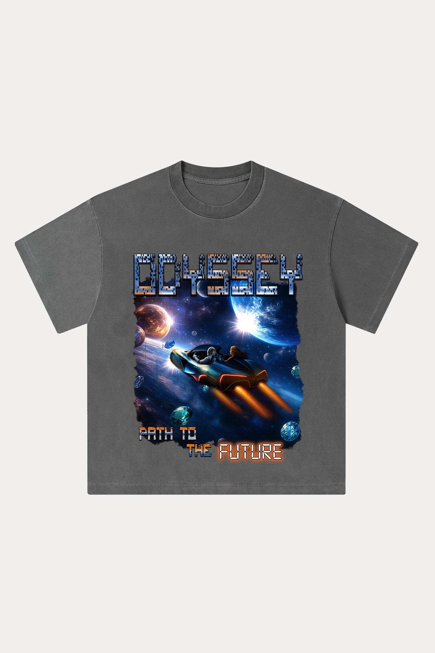 Evilnova Odyssey Washed Streetwear T-Shirt-Evilnova