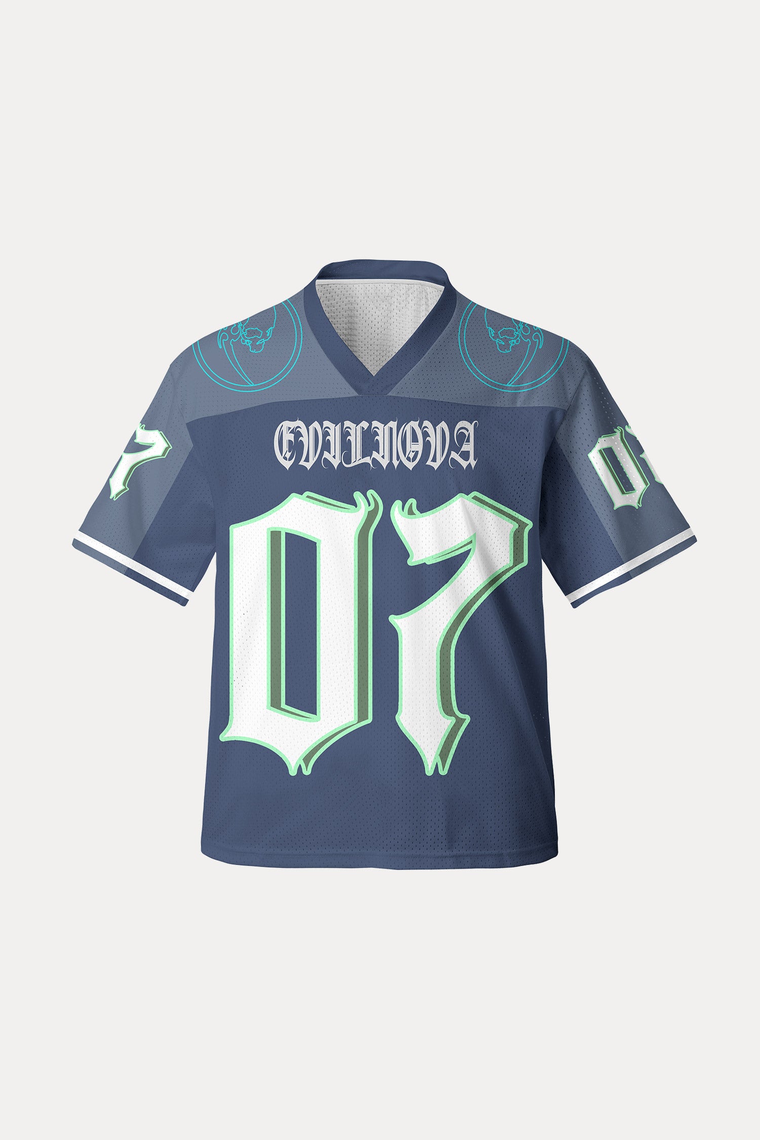 Evilnova Navy NO.07 Mesh Sport Jersey-Evilnova