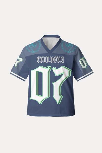 Evilnova Navy NO.07 Mesh Sport Jersey-Evilnova