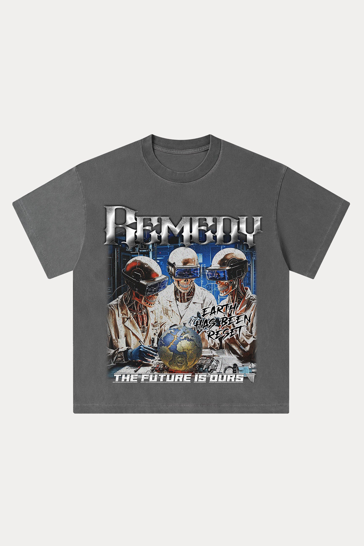 Evilnova Remedy Washed Streetwear T-Shirt-Evilnova